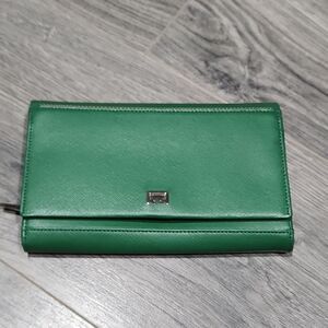 Nava Kelly Green Saffino XL Snap Wallet